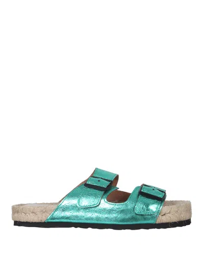 Manebi Nordic Hollywood Sandals In Green