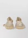 Manebi Open Heel Rope Sole Espadrille In Black
