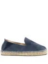 Manebi Palm-tree Embroidered Espadrilles In Blue