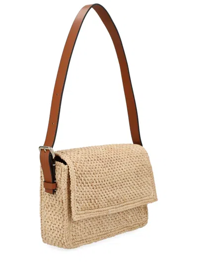 Manebi Paloma Shoulder Bag In Beige