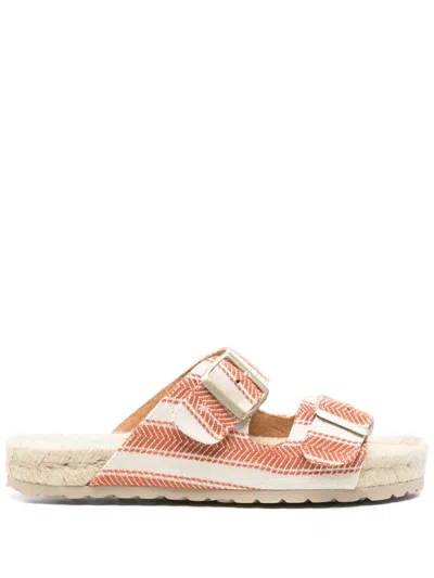 Manebi Portofino Sandals In Brown