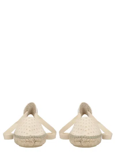 Manebi Powder Cotton Flats In Neutral