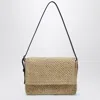 Manebi Shoulder Bag Woven Texture Adjustable Strap In Brown