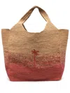 Manebi Raffia Maxi Tote Bag In Neutrals