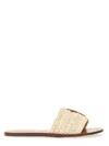 Manebi Manebí Raffia Sandal In Beige
