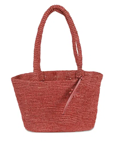 Manebi Raffia Shoulder Bag