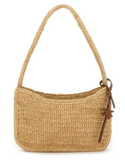 Manebi Manebí Raffia Shoulder Bag In Beige