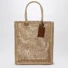 MANEBI MANEBÍ RECTANGULAR NATURAL BLUE RAFFIA TOTE