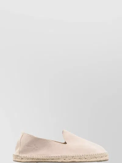 Manebi Round Toe Jute Sole Espadrilles In Beige