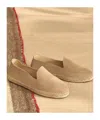 Manebi Round-toe Suede Espadrilles In Nude