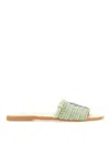 Manebi Manebí Sandal With Logo In Green