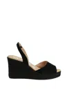 Manebi Slingback Wedge Espadrilles In Multi