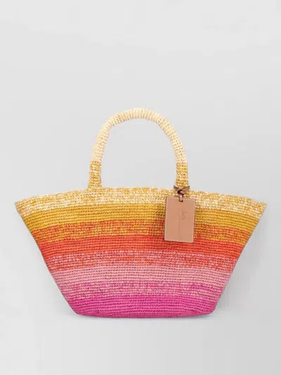 MANEBI SHOULDER BAG WOVEN GRADIENT DUAL HANDLES