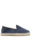 Manebi Palm-tree Embroidered Espadrilles In Blue