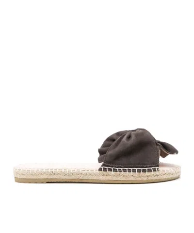 Manebi Slip-on Suede Espadrilles In Nude