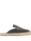 Manebi Suede Espadrilles In Gray