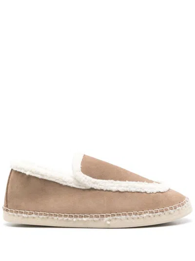 Manebi Suede Espadrilles In 褐色