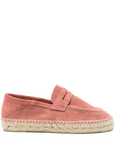 Manebi Suede Espadrilles In Brown