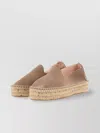 MANEBI SUEDE ESPADRILLES WITH JUTE DETAIL AND RUBBER SOLE