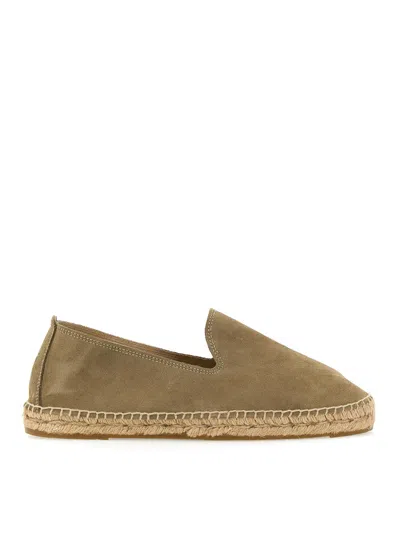 Manebi Suede Espadrilles In Green