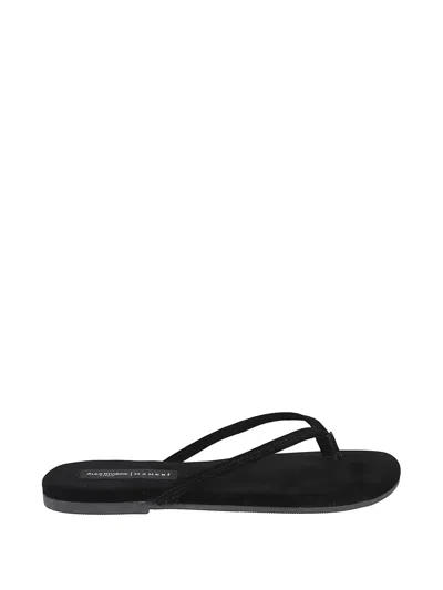 Manebi Suede Sandals In Black