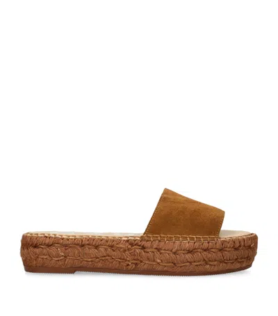 Manebi Suede Sandals In Brown