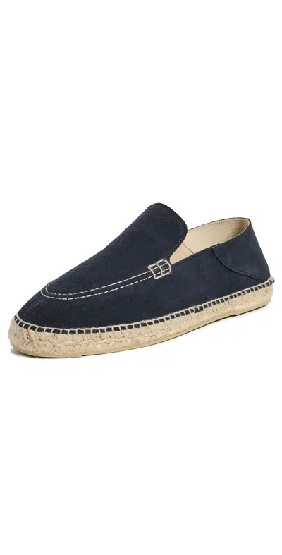 Manebi Suede Traveler Espadrilles Patriot Blue