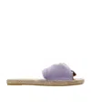 Manebi Suede Twisted Espadrilles In Multicolor