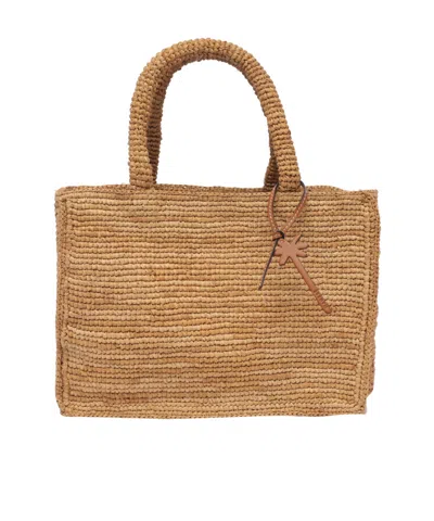 Manebi Sunset Small Handbag In Nude