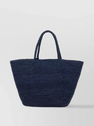 Manebi "textured Design" Basket Bag With Dual Handles