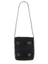 Manebi Textured Raffia Bucket Bag With Glossy Accents