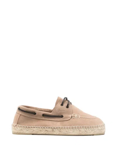 Manebi Tie-fastening Espadrilles In Neutral