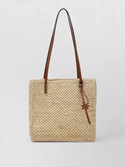 Manebi Tote Bag Decorative Charm Dual Handles