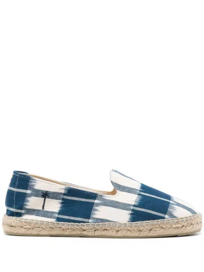 Manebi Tulum Tie-dye Cotton Espadrilles In Blau