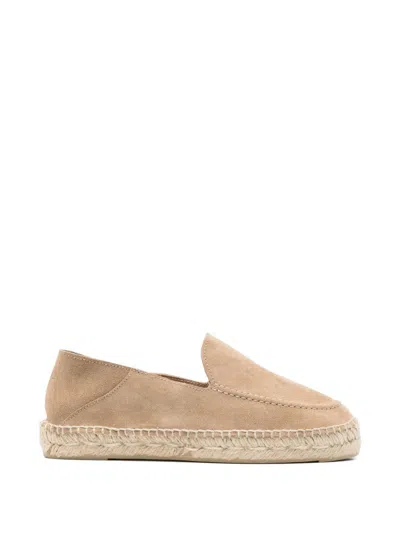 Manebi Vintage Inspired Flat Shoes For Women In Grey