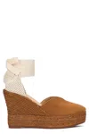 Manebi Wedge Espadrilles In Brown