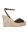 Manebi 110mm Suede Espadrilles In Nude