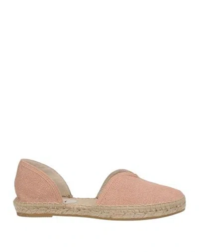 Manebi Manebí Woman Espadrilles Antique Rose Size 5 Textile Fibers In Pink
