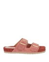 Manebi Manebí Woman Espadrilles Antique Rose Size 8 Leather In Pink