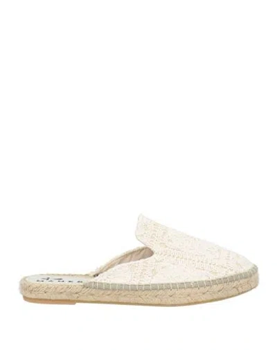 Manebi Manebí Woman Espadrilles Beige Size 8 Cotton In Brown