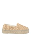 Manebi Manebí Yucatán Zig-zag Raffia Espadrilles In Beige