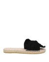 Manebi Knotted-strap Sandals In Black