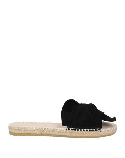 Manebi Knotted-strap Sandals In Black