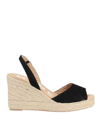 Manebi Manebí Woman Espadrilles Black Size 8 Leather