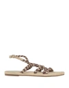 Manebi Manebí Woman Espadrilles Chocolate Brown Size 6 Jute, Leather In Brown