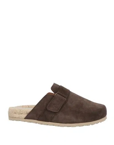Manebi Manebí Woman Espadrilles Dark Brown Size 8 Leather