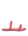 Manebi Manebí Woman Espadrilles Fuchsia Size 6 Textile Fibers In Pink