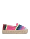 Manebi Manebí Woman Espadrilles Fuchsia Size 8 Textile Fibers In Pink