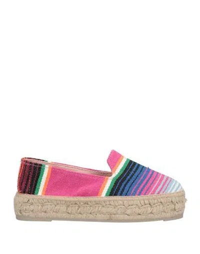 Manebi Manebí Woman Espadrilles Fuchsia Size 8 Textile Fibers In Pink