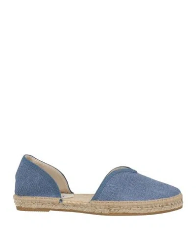 Manebi Manebí Woman Espadrilles Light Blue Size 8 Textile Fibers